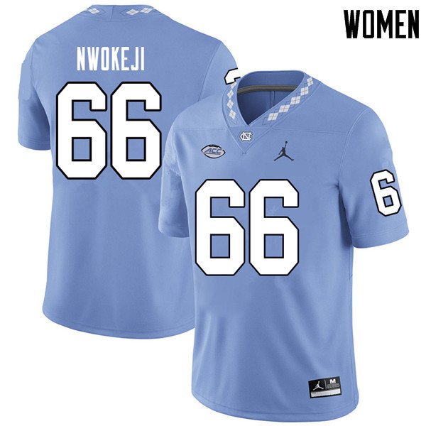 Jordan Brand Women #66 Tobechi Nwokeji North Carolina Tar Heels College Football Jerseys Sale-Caroli